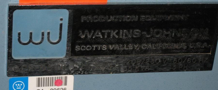 Watkins-Johnson Hydrogen belt furnace